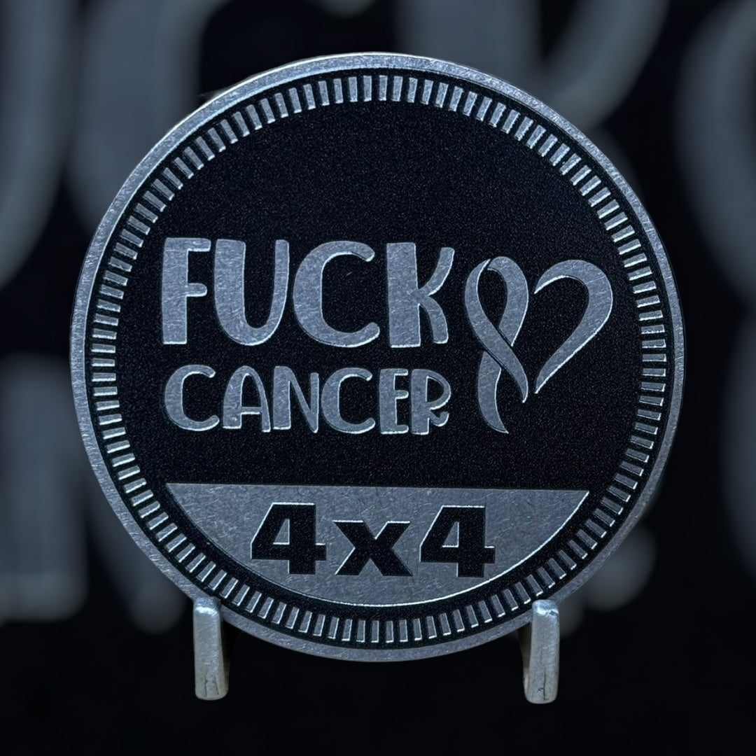 Custom4x4Badge - Fuck Cancer – SEVEN SLOT UNITED BRANDS