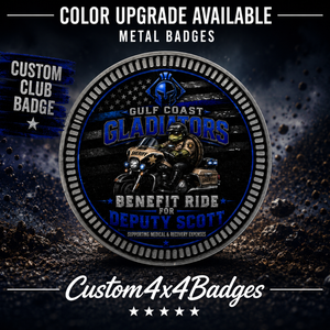 Club Badge - Gulf Coast Gladiators - Benefit Ride Deputy Scott
