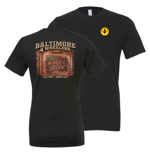 Baltimore 4 Wheelers Apparel - 4 Wheel Drive (T-Shirt, Tank Top or Hoodie)