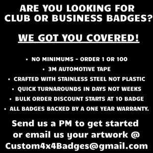 Club Badge - Outlaw Jeeps (Multiple Colors Available)