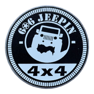 Club Badge - 606 Jeepin 4x4 (Multiple Colors Available)
