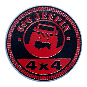 Club Badge - 606 Jeepin 4x4 (Multiple Colors Available)