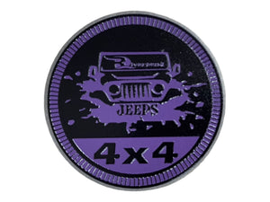 Club Badge - Riverbend Jeeps 4x4 Logo (Multiple Colors Available)