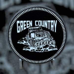 Club Badges - Green Country Jeepers - Jeep Logo (Multiple Colors Available)