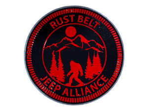 Club Badge - Rust Belt Jeep Alliance Sasquatch (Multiple Colors Available)