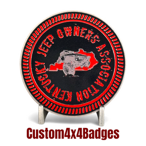 Club Badges - Kentucky Jeep Owners Association (Multiple Colors Available)