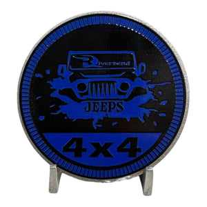 Club Badge - Riverbend Jeeps 4x4 Logo (Multiple Colors Available)