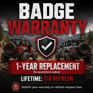 Custom4x4Badge Warranty