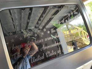 Jeep Hard Top Window Flags