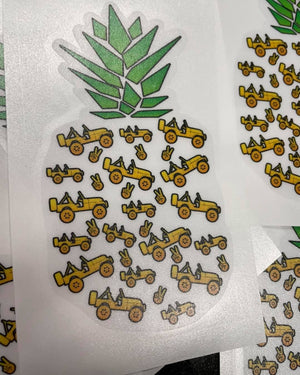Pineapple Jeep Decal
